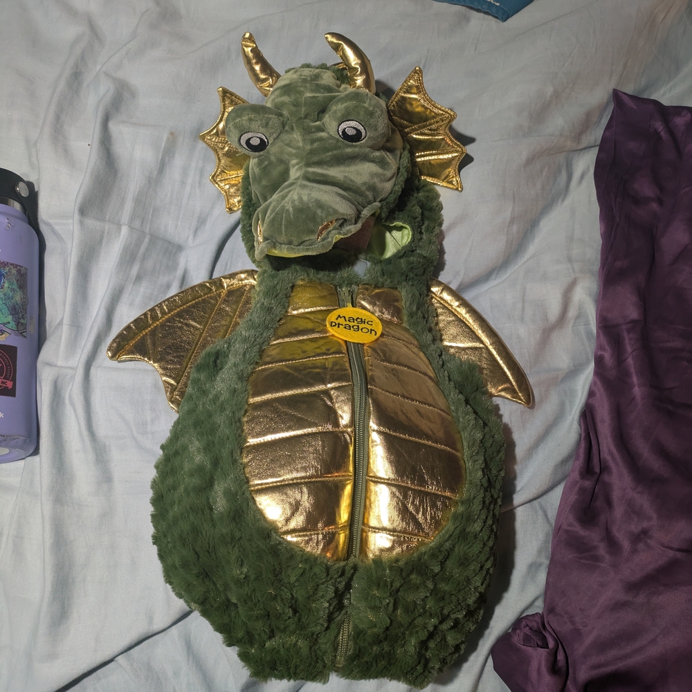 Green and Gold Dragon Costume